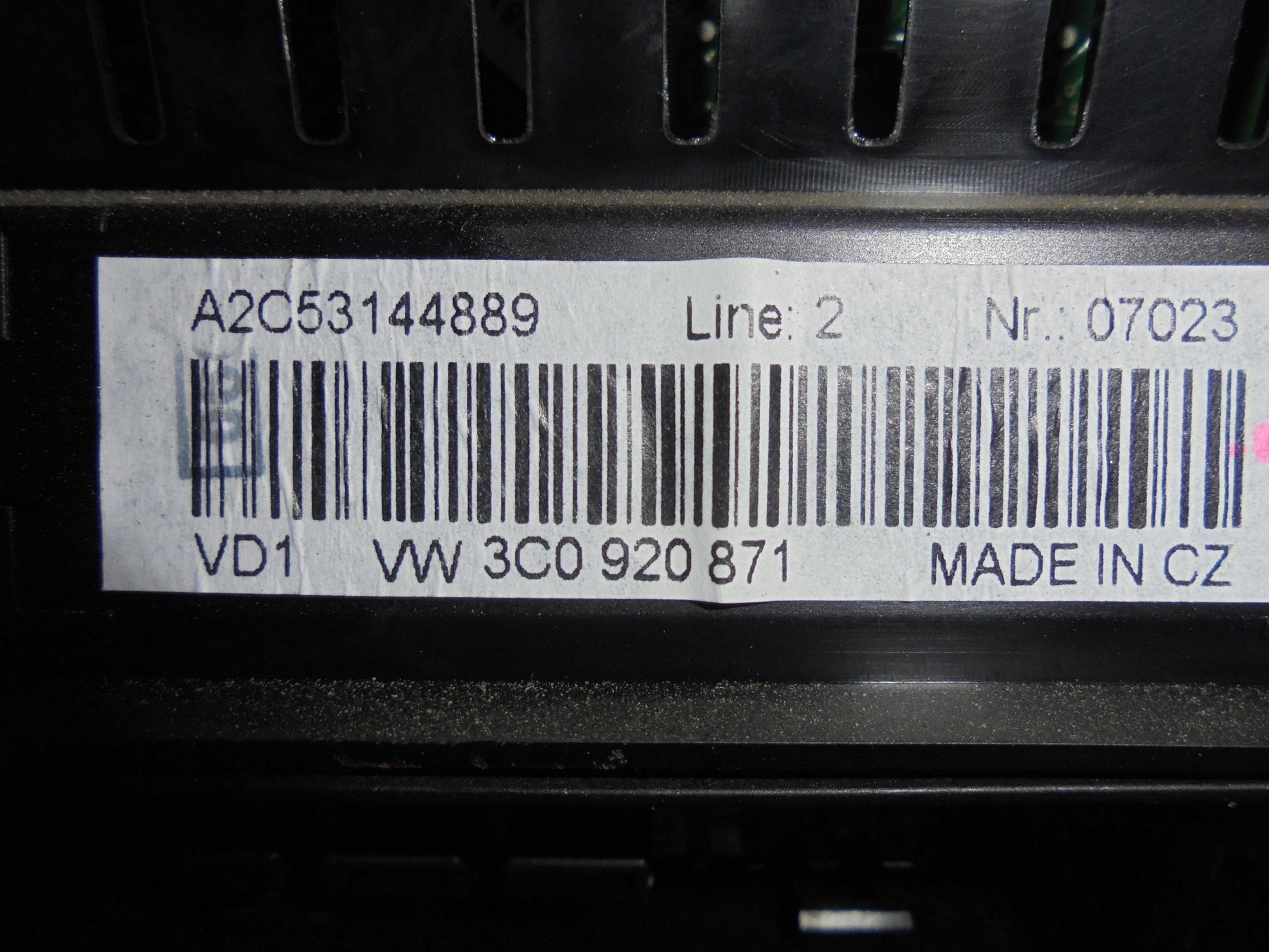 VW Passat 3C Speedometer - Instrument Med OEM Nr. Ophugger Fra VW Ophugger