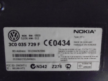 VW Passat 3C Radio Div. Tilbehør Med OEM Nr. Ophugger Fra VW Ophugger