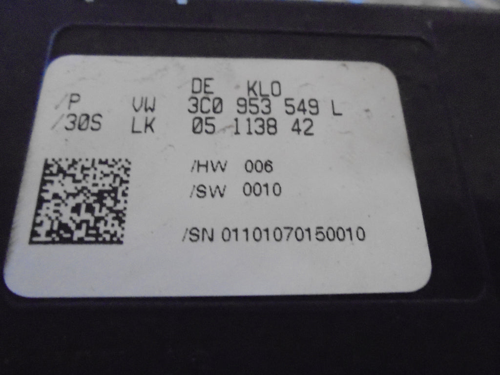 VW Passat 3C Ratvinkelsensor Med OEM Nr. 3C0953549L Fra VW Ophugger
