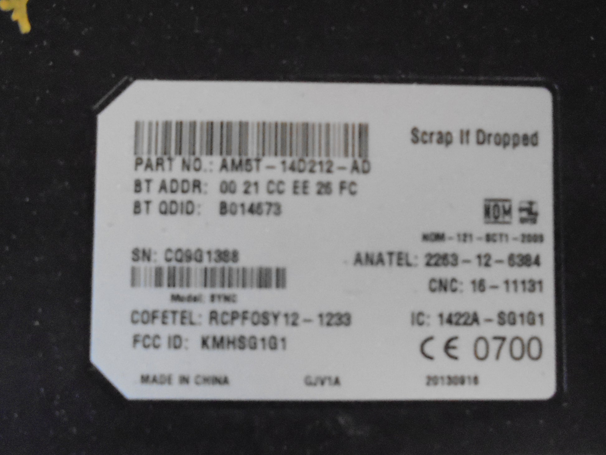 Ford Fiesta 7 Relæ Diverse Med OEM Nr. Ophugger Fra Ford Ophugger