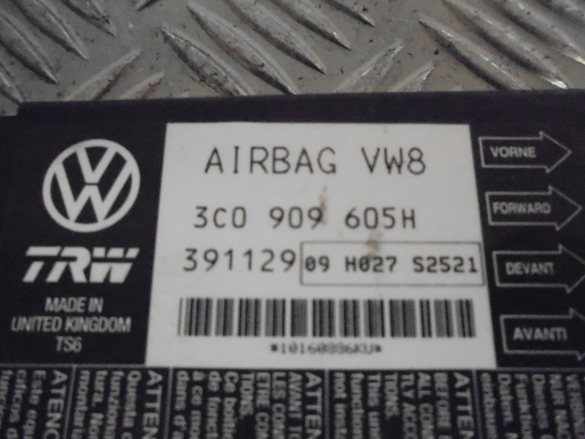 Seat Leon 1P Airbag Elboks Med OEM Nr. Ophugger Fra Seat Ophugger