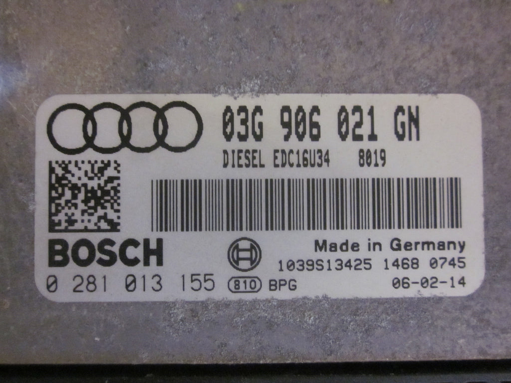 Audi A3 Motorstyring - Motorstyreboks - Injection Elboks Med OEM Nr. 03G906021GN Fra Audi Ophugger
