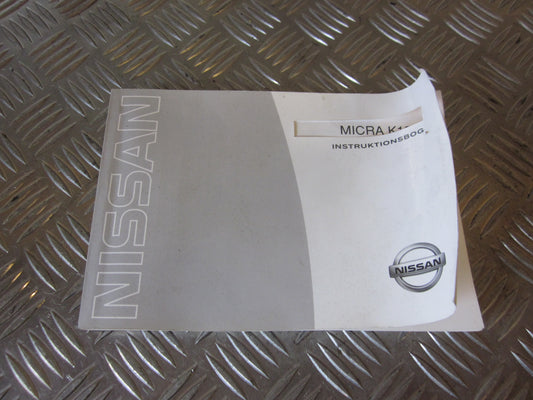 Nissan Micra K12 Instruktionsbog Med OEM Nr. Ophugger Fra Nissan Ophugger