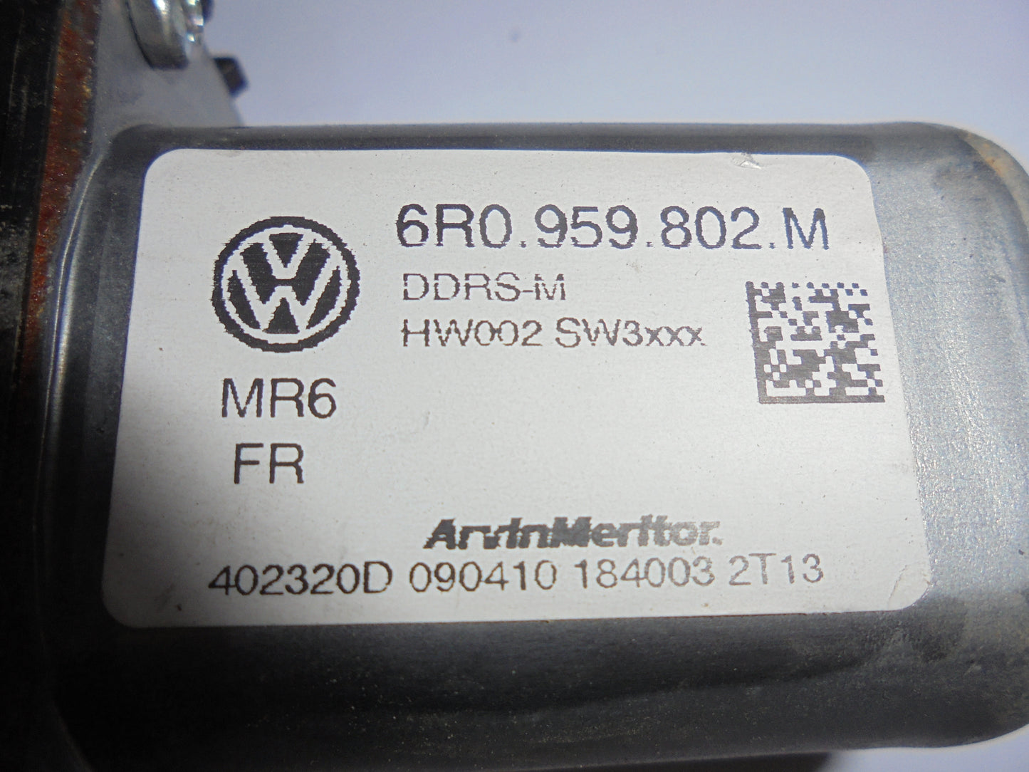 Skoda Fabia Rudemotor - Rudehejs Med OEM Nr. 6R0959802M Fra Skoda Ophugger