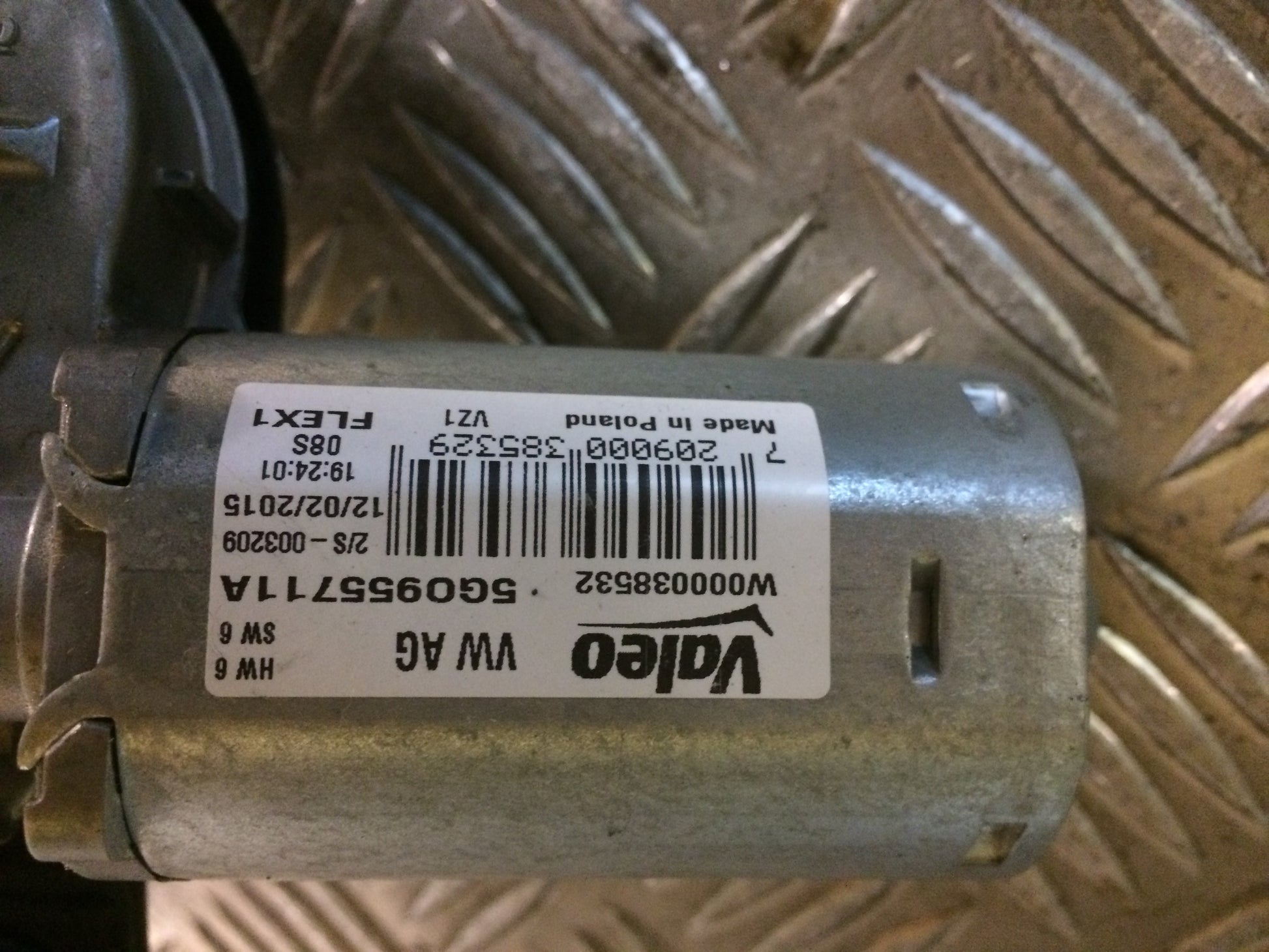 VW Golf 7 AU Bagrudevisker Motor Med OEM Nr. 5G0955711A Fra VW Ophugger