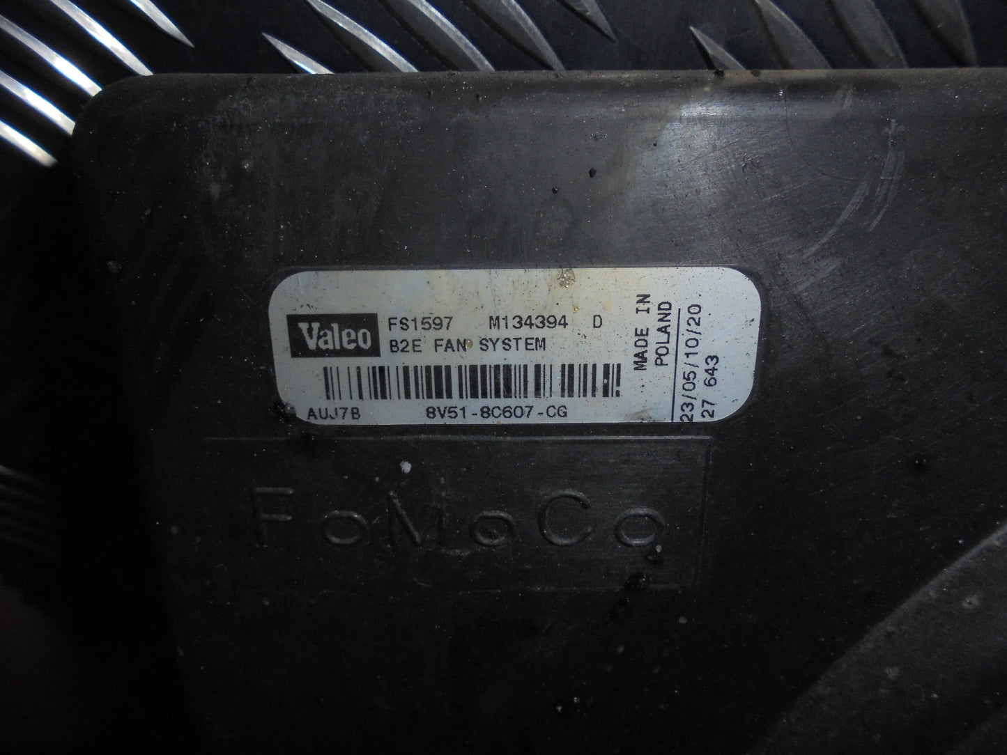 Ford Fiesta 7 Kølerblæser El Med OEM Nr. Ophugger Fra Ford Ophugger