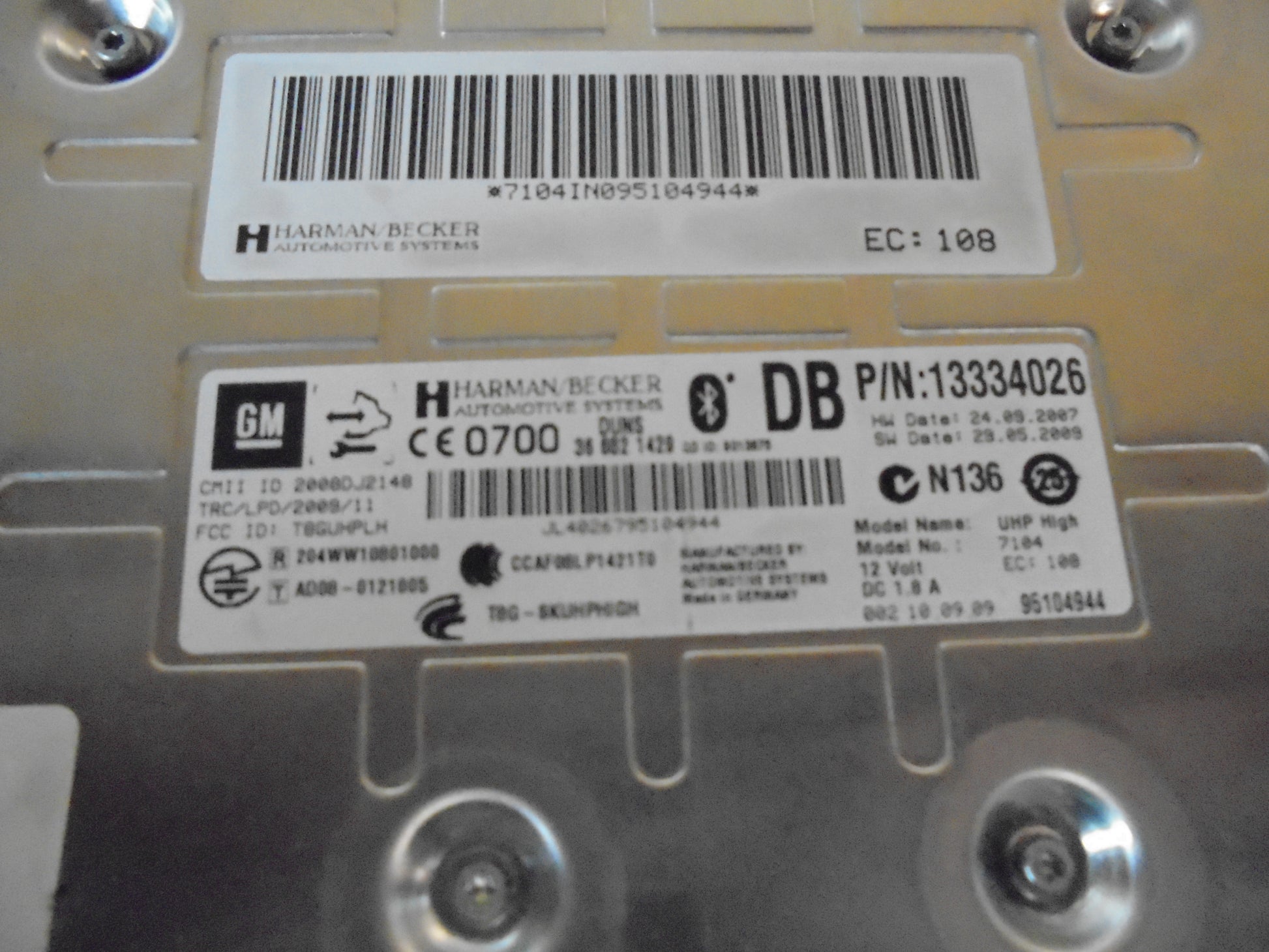 Opel Insignia A Radio Div. Tilbehør Med OEM Nr. Ophugger Fra Opel Ophugger