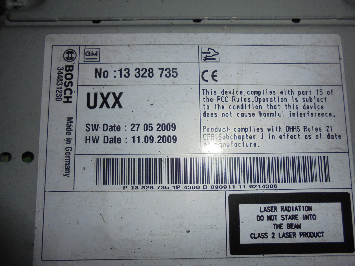 Opel Insignia A Navigationsanl Med OEM Nr. Ophugger Fra Opel Ophugger