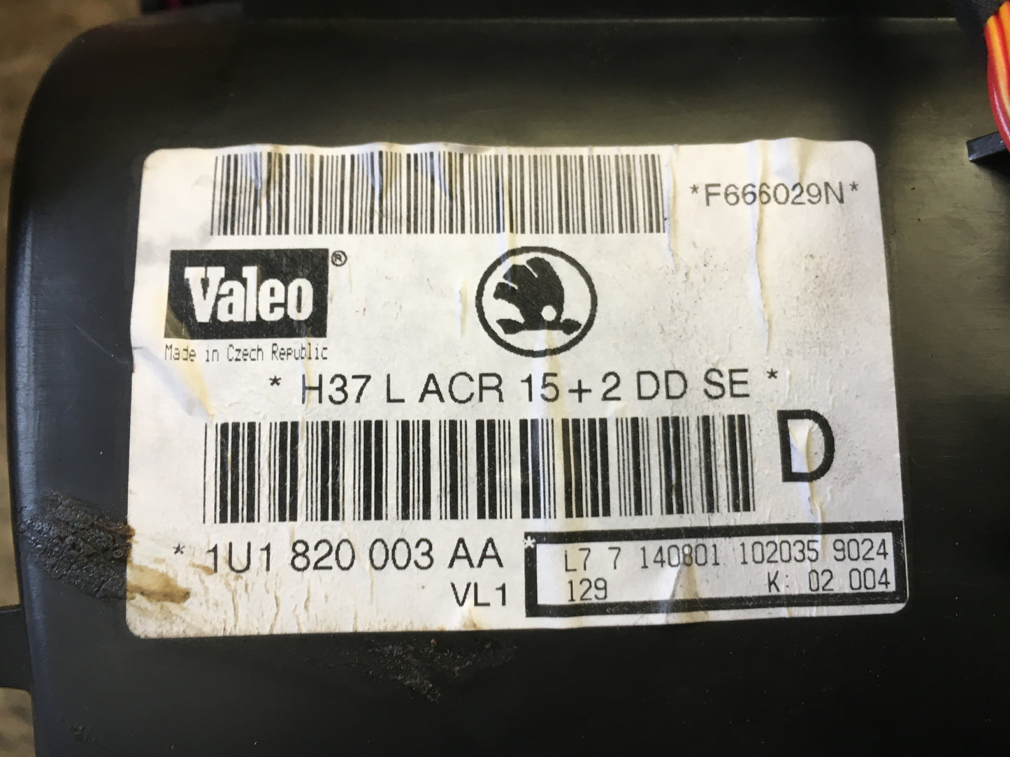 Skoda Octavia Varmeapparat Med OEM Nr. Ophugger Fra Skoda Ophugger