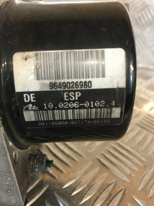 Peugeot 206 ABS Pumpe Med OEM Nr. 4541V7 Fra Peugeot Ophugger