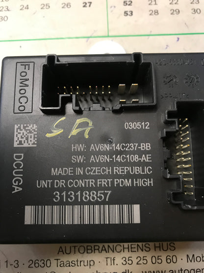 Volvo S60/V60 Bcm / Komfortkomputer Med OEM Nr. 31318857 Fra Volvo Ophugger