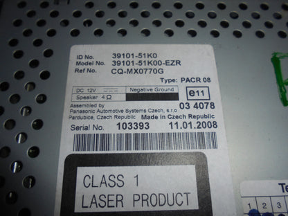 Opel Agila B Radio M/Cd Med OEM Nr. Ophugger Fra Opel Ophugger