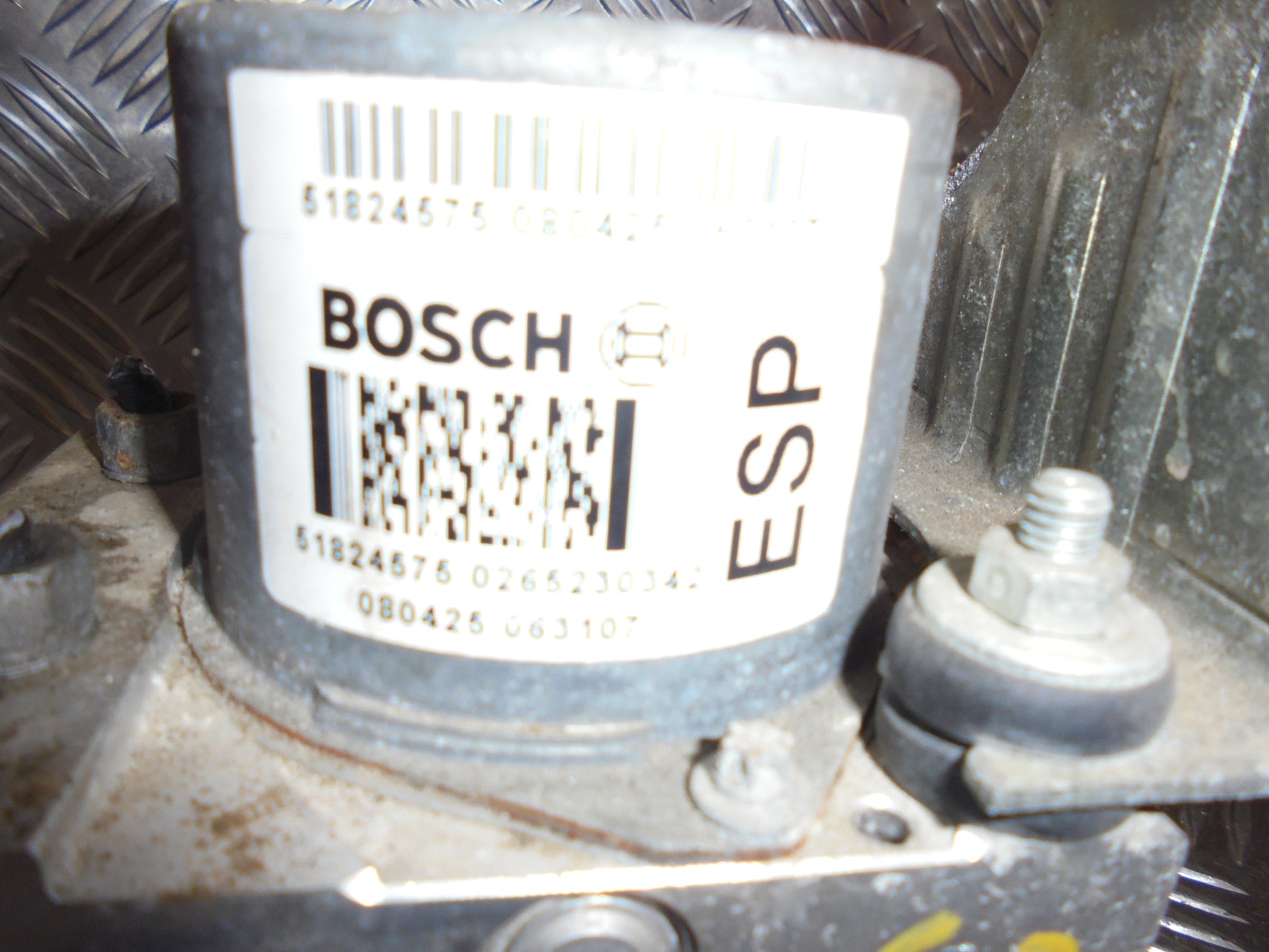 Fiat 500 ABS Pumpe Med OEM Nr. 0265951027 Fra Fiat Ophugger