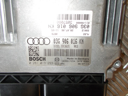 Audi A4 Motorstyring - Motorstyreboks - Injection Elboks Med OEM Nr. 03G906016KN Fra Audi Ophugger
