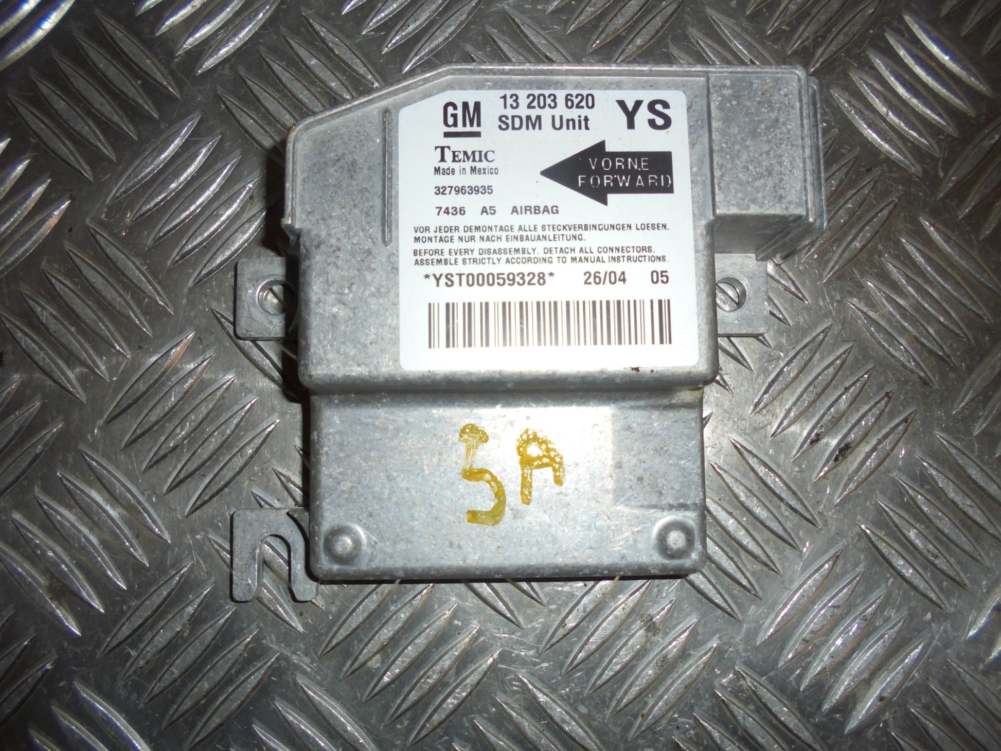 Opel Meriva A Airbag Elboks Med OEM Nr. Ophugger Fra Opel Ophugger