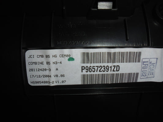 Citroen C4 Speedometer - Instrument Med OEM Nr. Ophugger Fra Citroen Ophugger