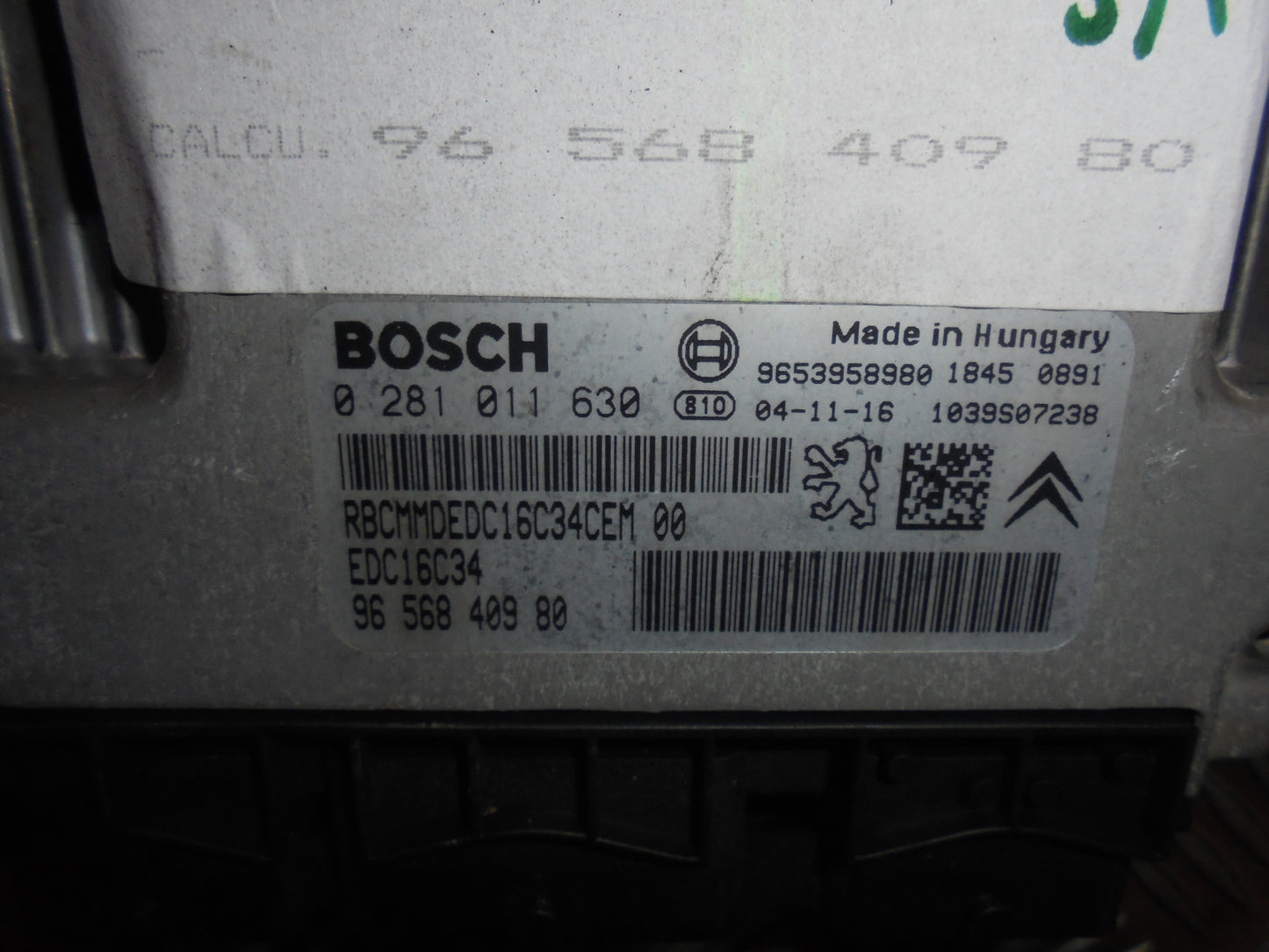 Citroen C4 Motorstyring - Motorstyreboks - Injection Elboks Med OEM Nr. Ophugger Fra Citroen Ophugger