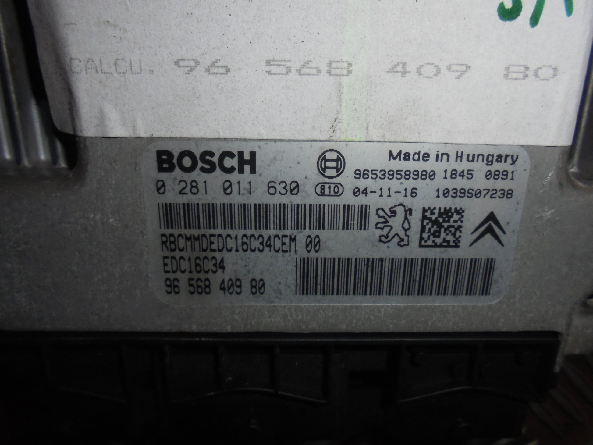 Citroen C4 Motorstyring - Motorstyreboks - Injection Elboks Med OEM Nr. Ophugger Fra Citroen Ophugger