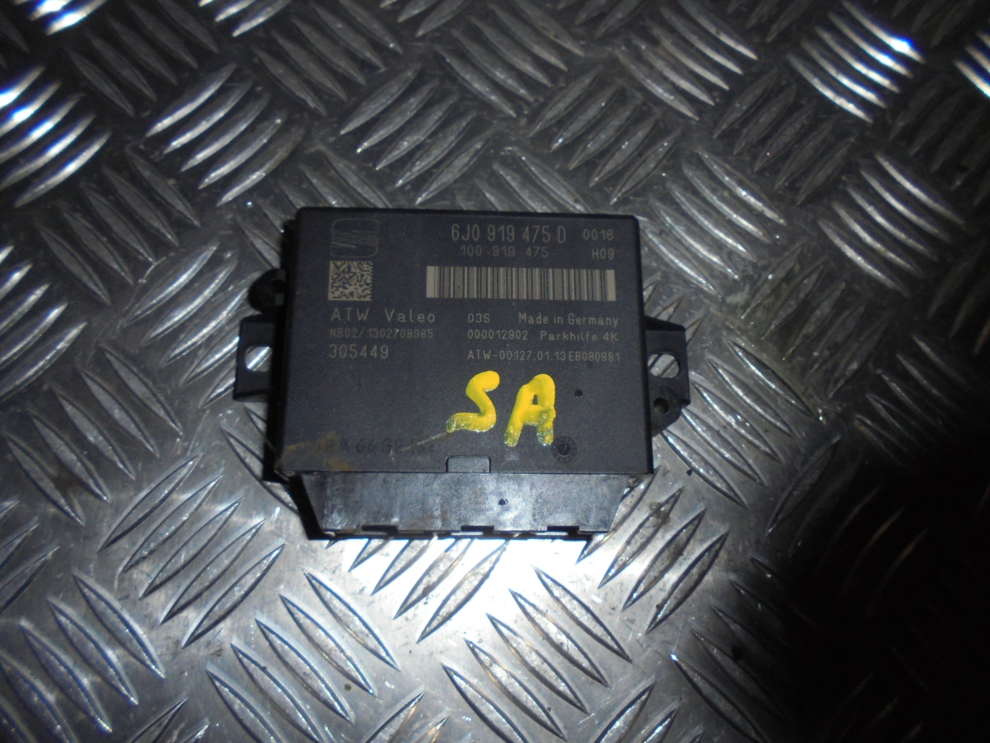 Seat Ibiza 6J  Pdc Sensor/Baksensor Med OEM Nr. 6J0919475D Fra Seat Ophugger