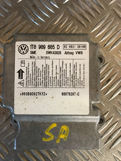 VW Touran 1T GP Airbag Elboks Med OEM Nr. 1T0909605D Fra VW Ophugger