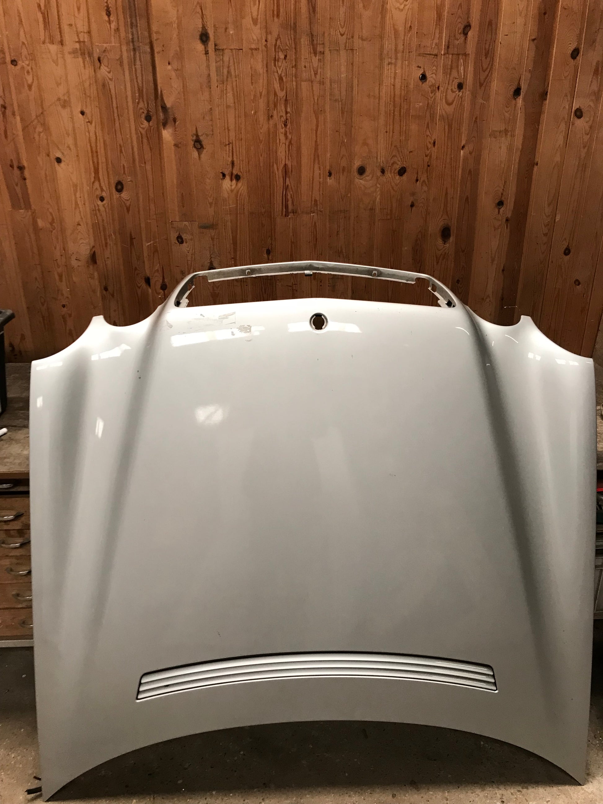 Mercedes E W210 Fronthjelm Med OEM Nr. Ophugger Fra Mercedes Ophugger