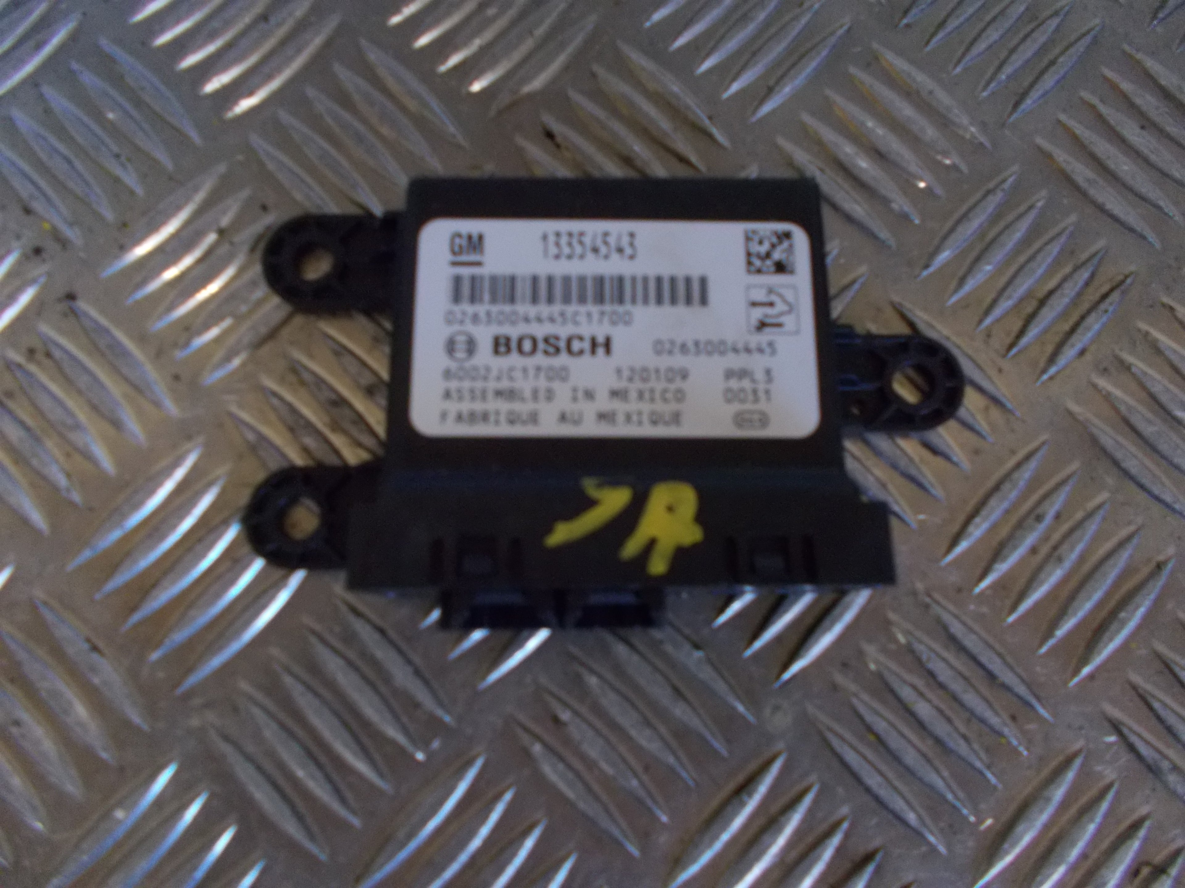 Opel Astra J  Pdc Sensor/Baksensor Med OEM Nr. 13354543 Fra Opel Ophugger