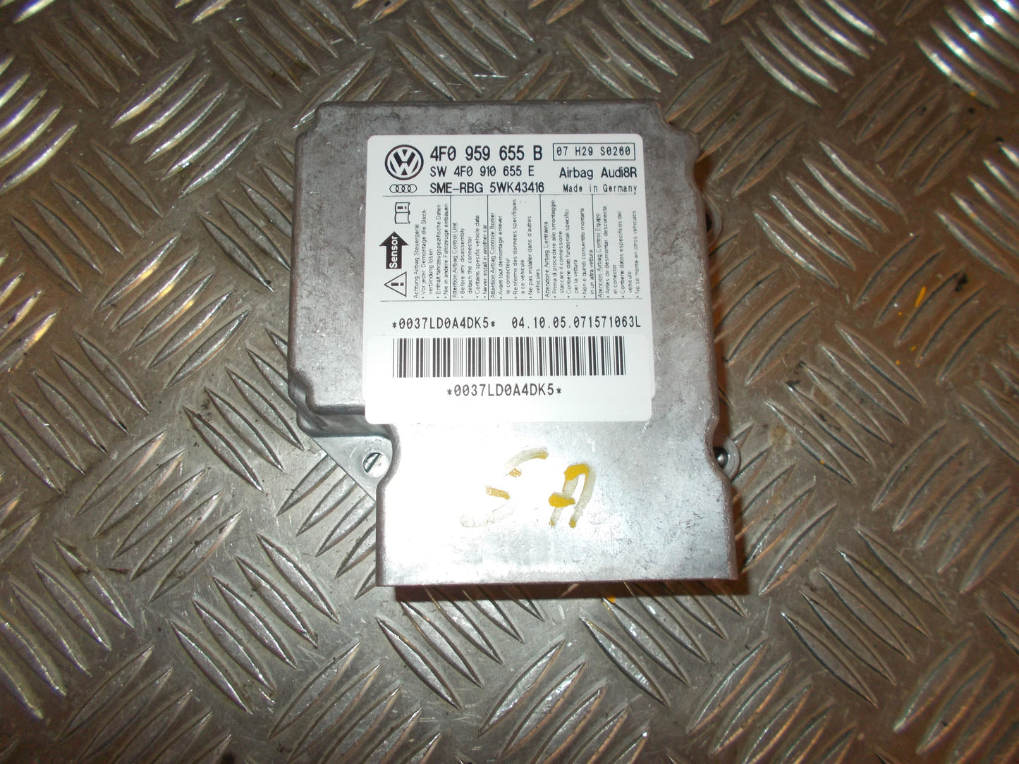 Audi A6 Airbag Elboks Med OEM Nr. 4F0959655B Fra Audi Ophugger