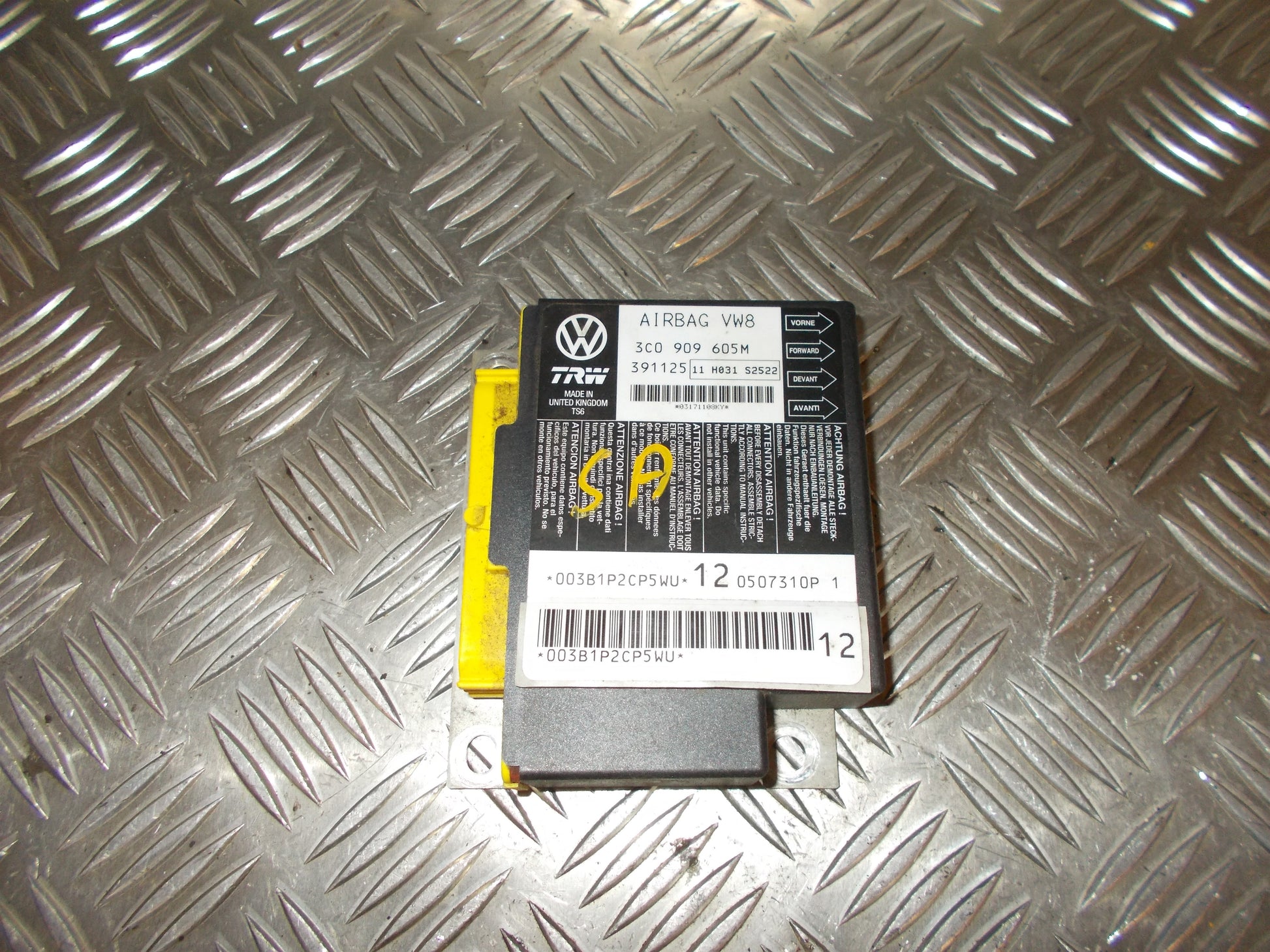 VW Passat 3C Airbag Elboks Med OEM Nr. 3C0909605M Fra VW Ophugger