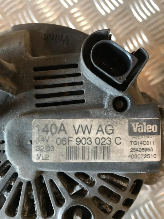 Audi A3 8P Generator Med OEM Nr. 06F903023C Fra Audi Ophugger
