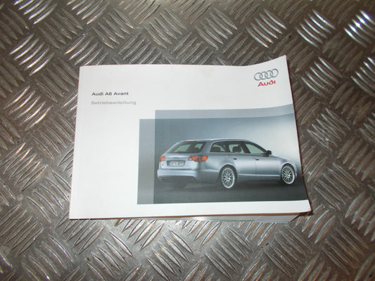 Audi A6 Instruktionsbog Med OEM Nr. TYSK Fra Audi Ophugger