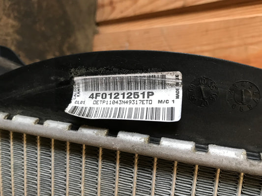 Audi A6 Køler Med OEM Nr. 4F0121251AG Fra Audi Ophugger