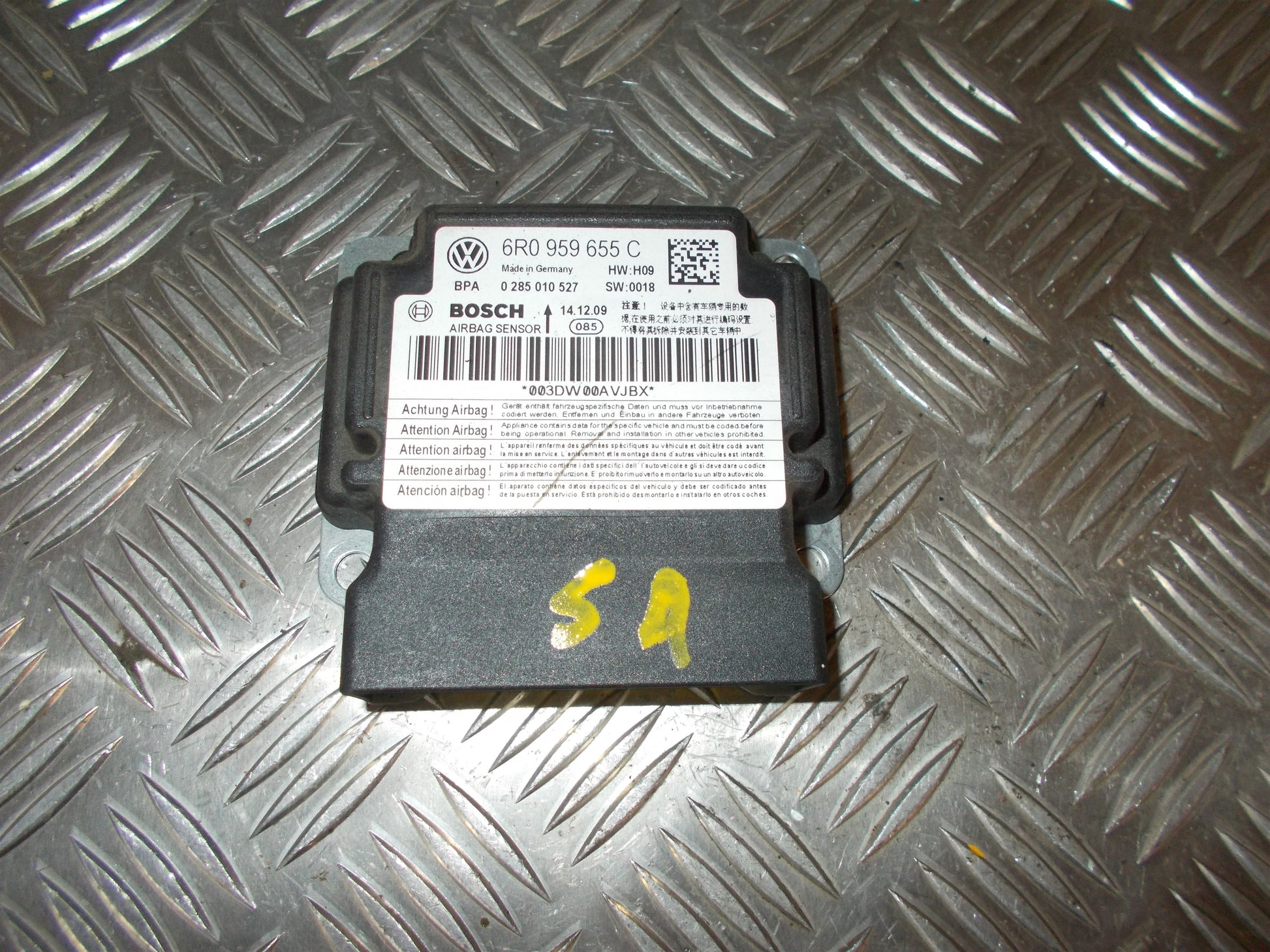 VW Polo 6R Airbag Elboks Med OEM Nr. 6R0959655K Fra VW Ophugger