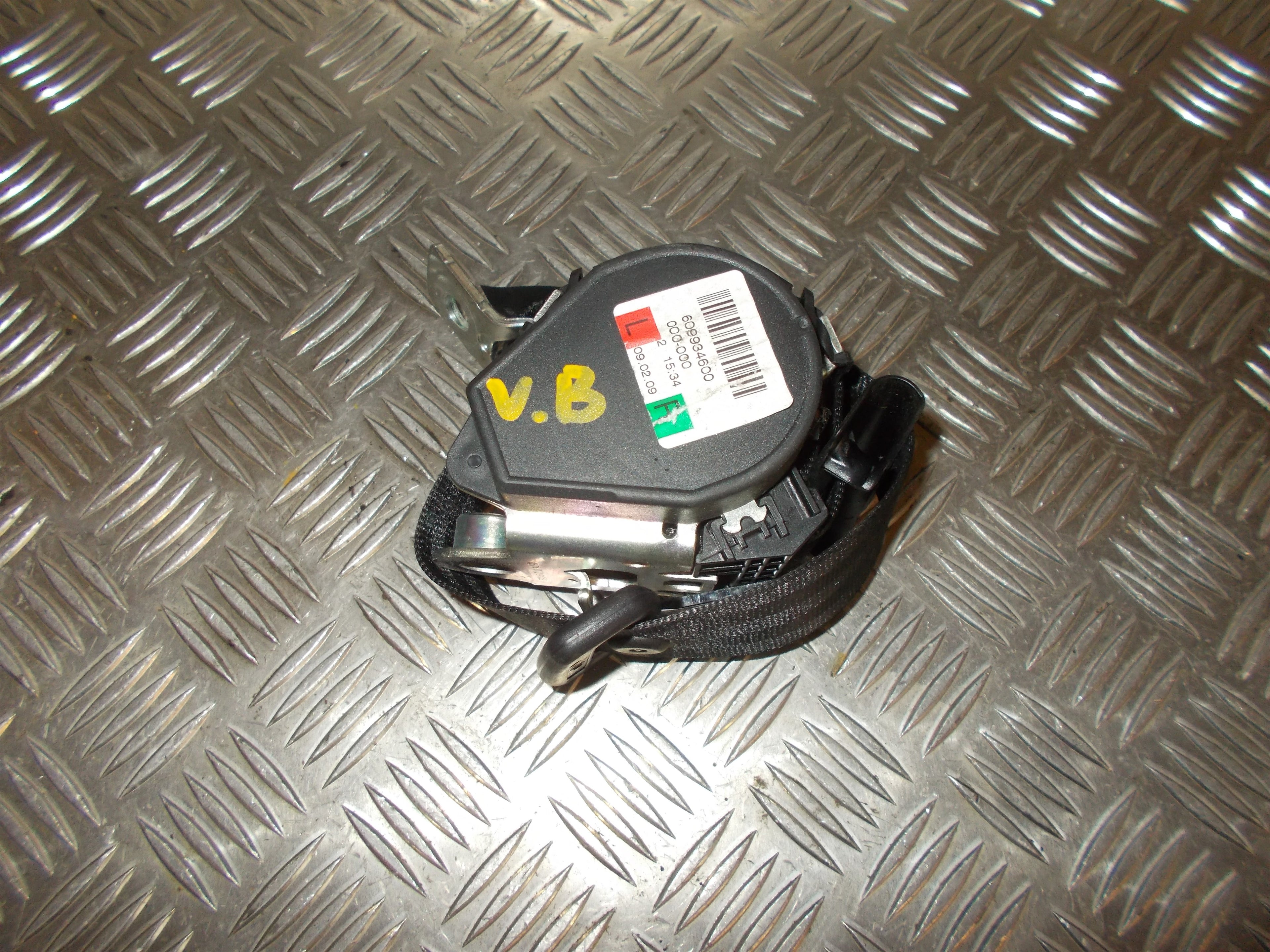 Audi A3 Sikkerhedsseler Bag Med OEM Nr. 8P7857805 Fra Audi Ophugger
