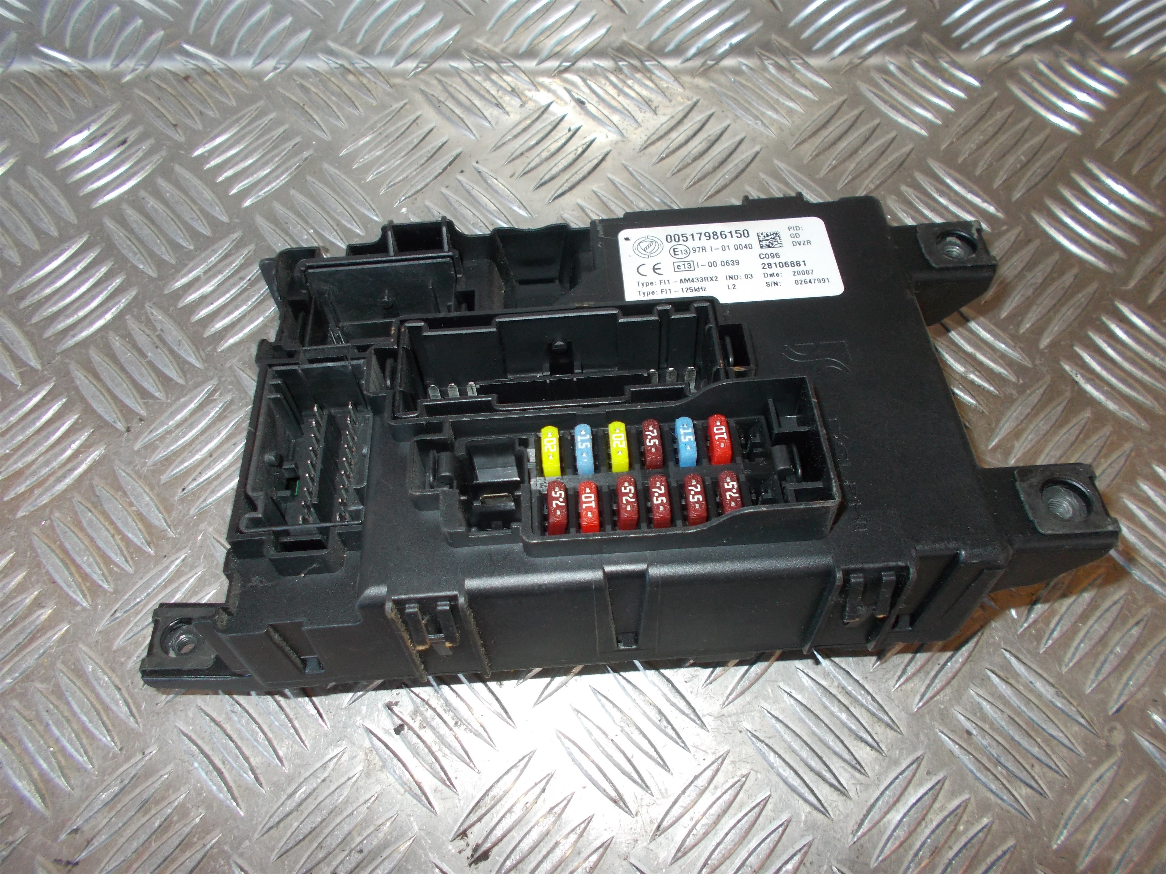 Fiat Grande Punto Startspærre Med OEM Nr. Ophugger Fra Fiat Ophugger