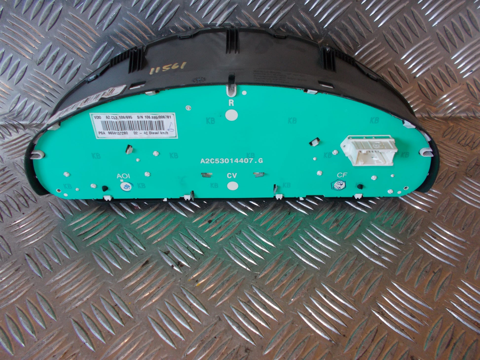 Peugeot 407 Speedometer - Instrument Med OEM Nr. 6106V4 Fra Peugeot Ophugger