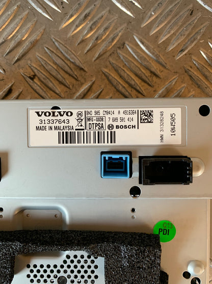 Volvo S60/V60 Radio, Multi Display Med OEM Nr. 31337643 Fra Volvo Ophugger