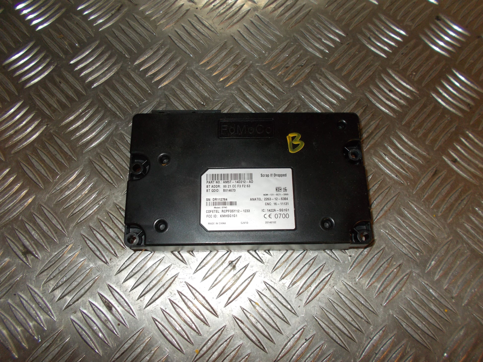 Ford C‑Max 2 Relæ Diverse Med OEM Nr. AM5T14D212AD Fra Ford Ophugger