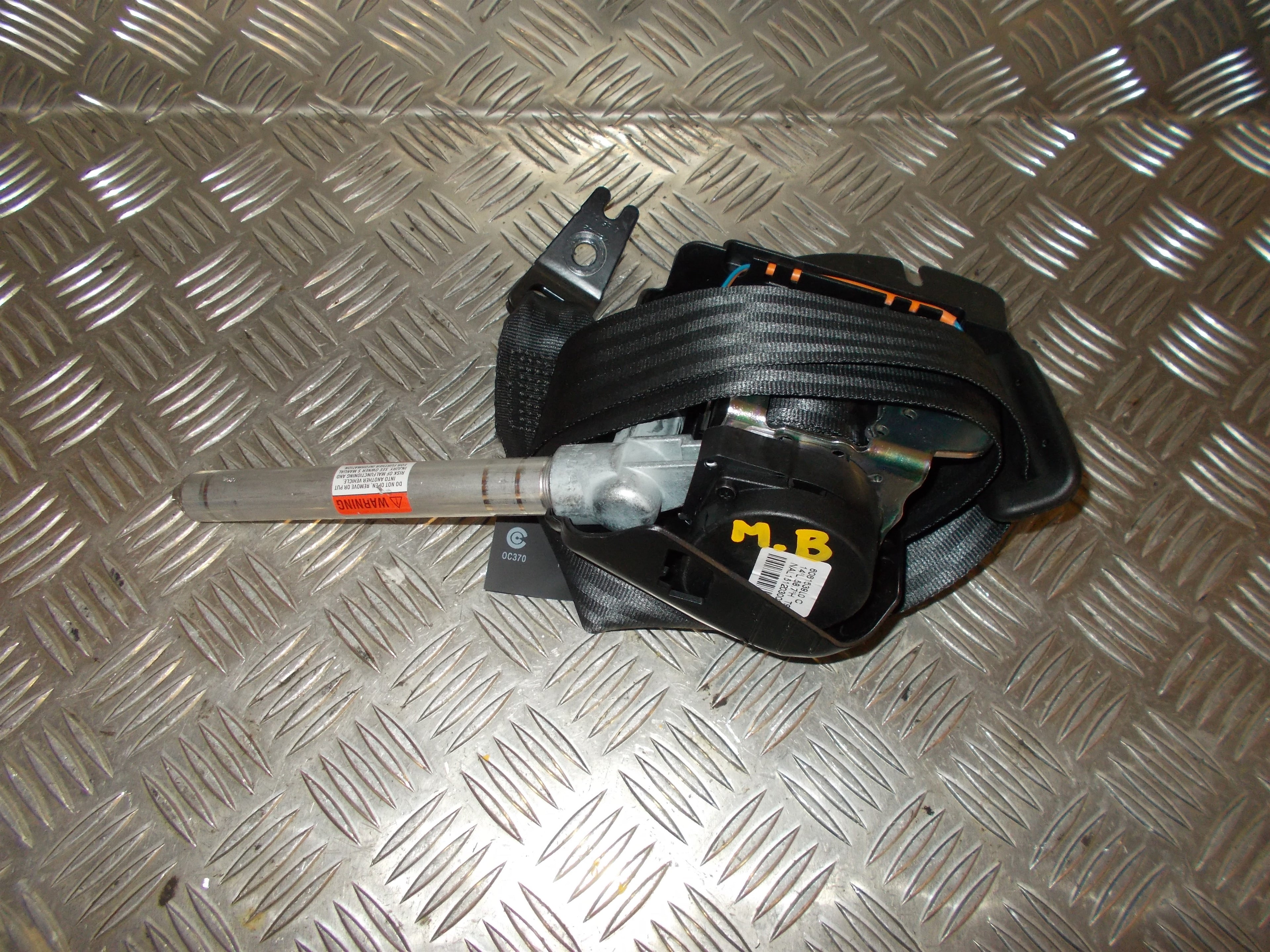 Volvo V70 Sikkerhedsseler Bag Med OEM Nr. 39818832 Fra Volvo Ophugger
