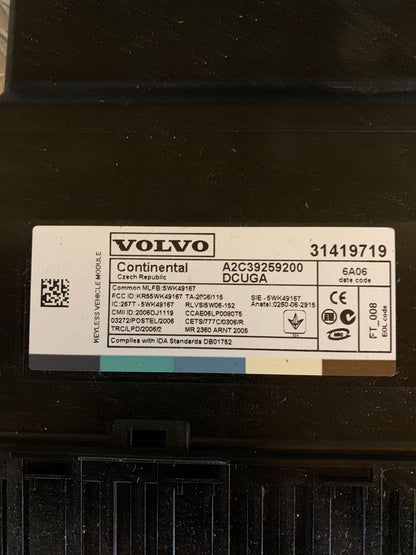 Volvo V70 Bcm / Komfortkomputer Med OEM Nr. 31419719 Fra Volvo Ophugger