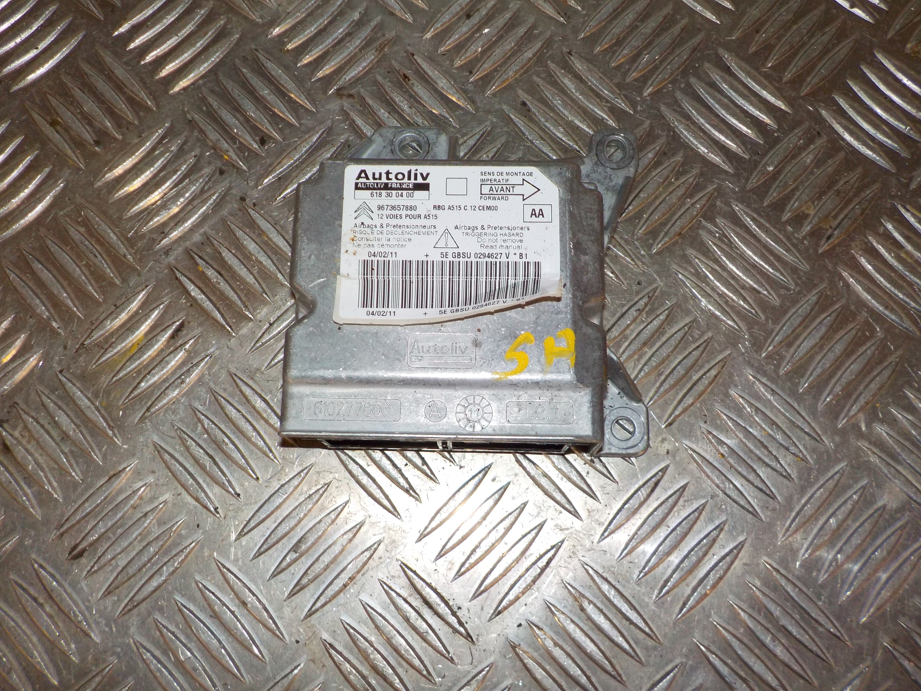 Citroen C3 II Airbag Elboks Med OEM Nr. 6546T7 Fra Citroen Ophugger