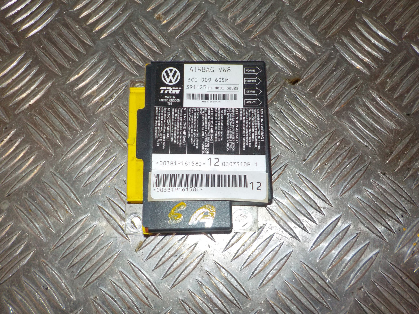 VW Passat 3C Airbag Elboks Med OEM Nr. 3C0909605M Fra VW Ophugger