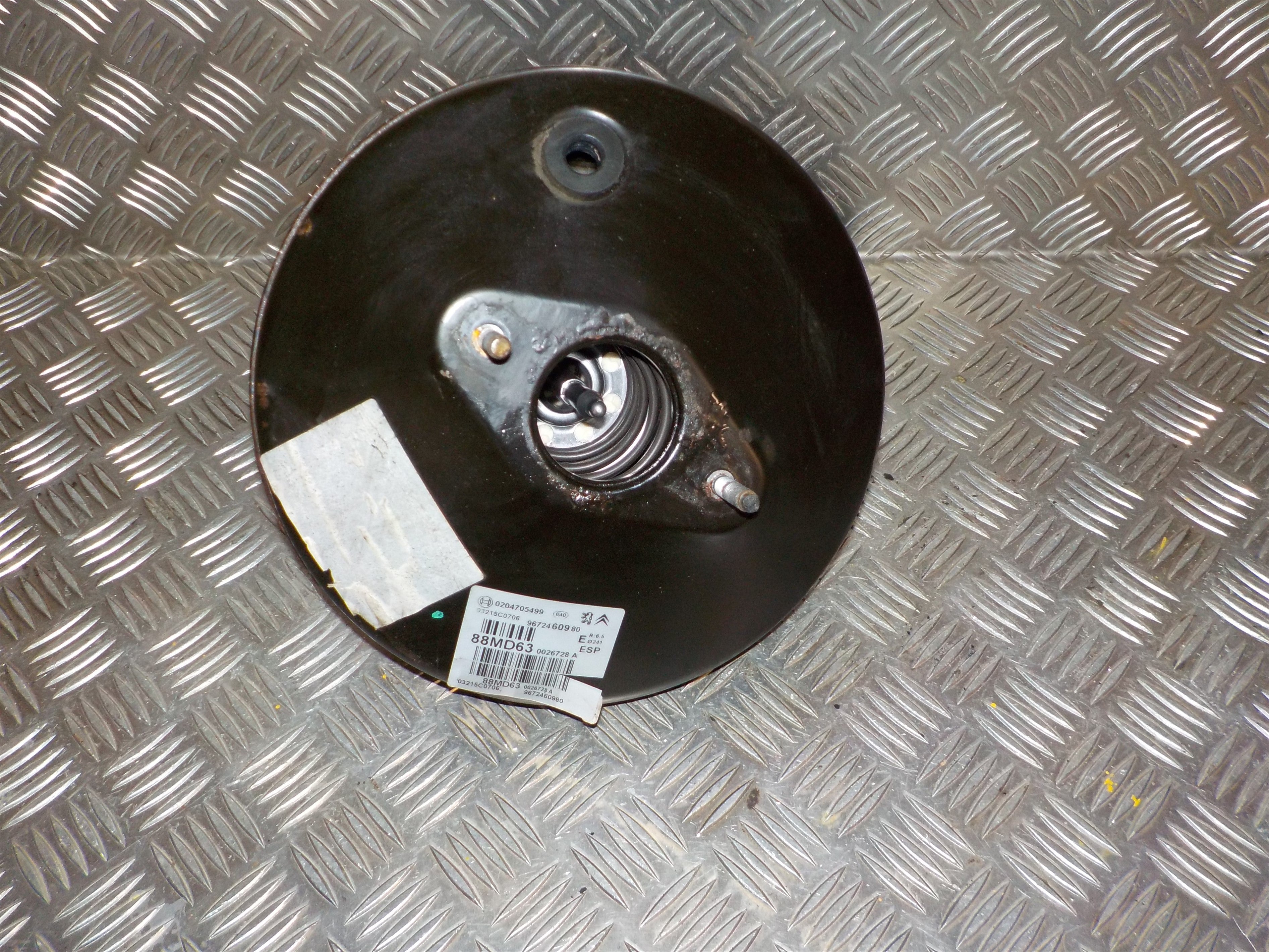 Citroen C3 II Bremseforstærker Med OEM Nr. 9672460980 Fra Citroen Ophugger