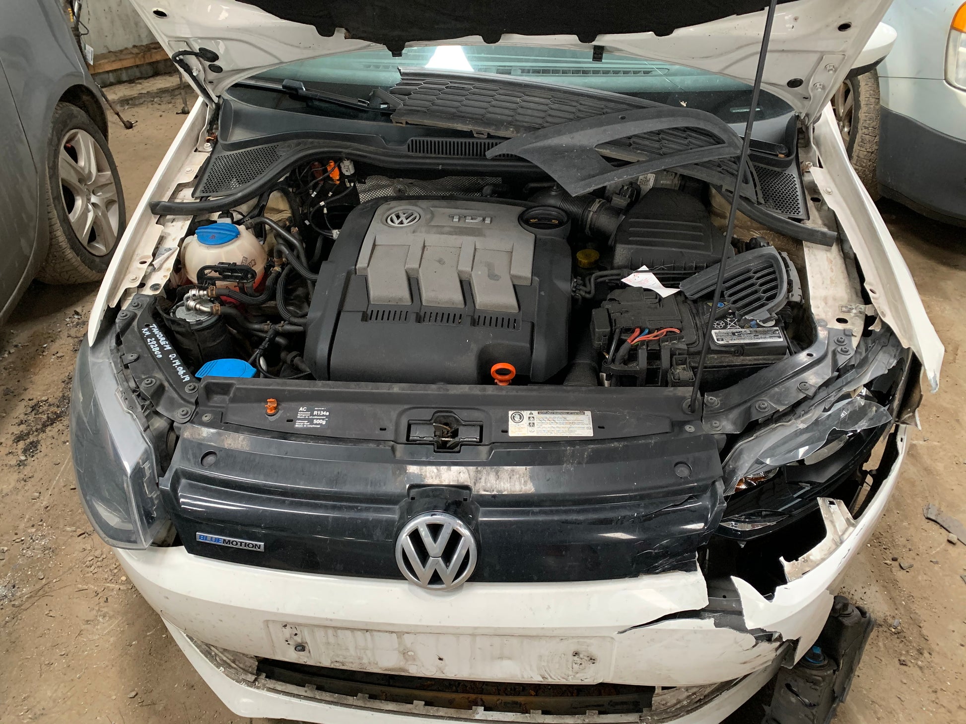 VW Polo 6R Pluk-Selv-Bil Med OEM Nr. Ophugger Fra VW Ophugger