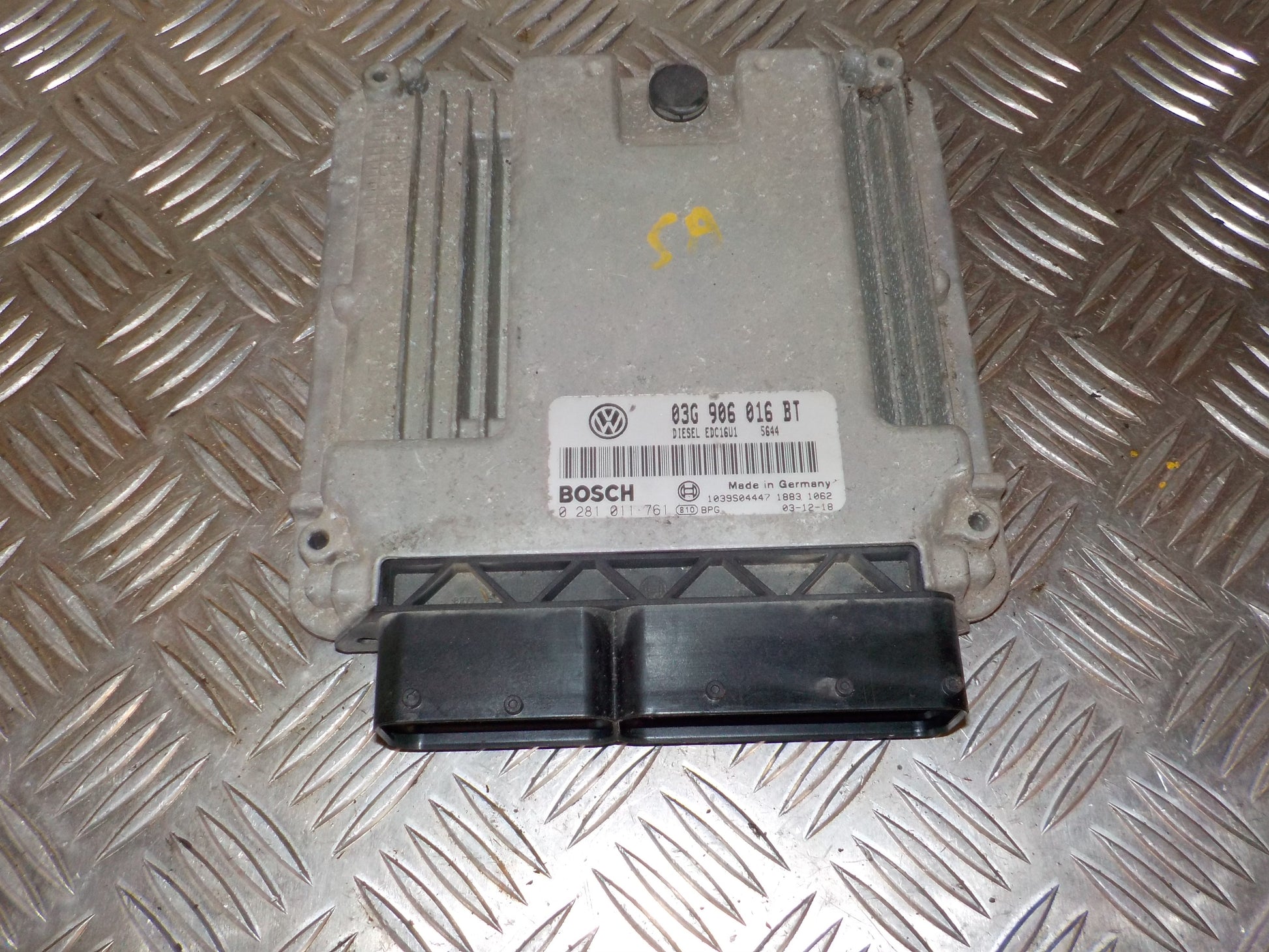 VW Touran 1T GP Motorstyring - Motorstyreboks - Injection Elboks Med OEM Nr. 03G906016BT Fra VW Ophugger