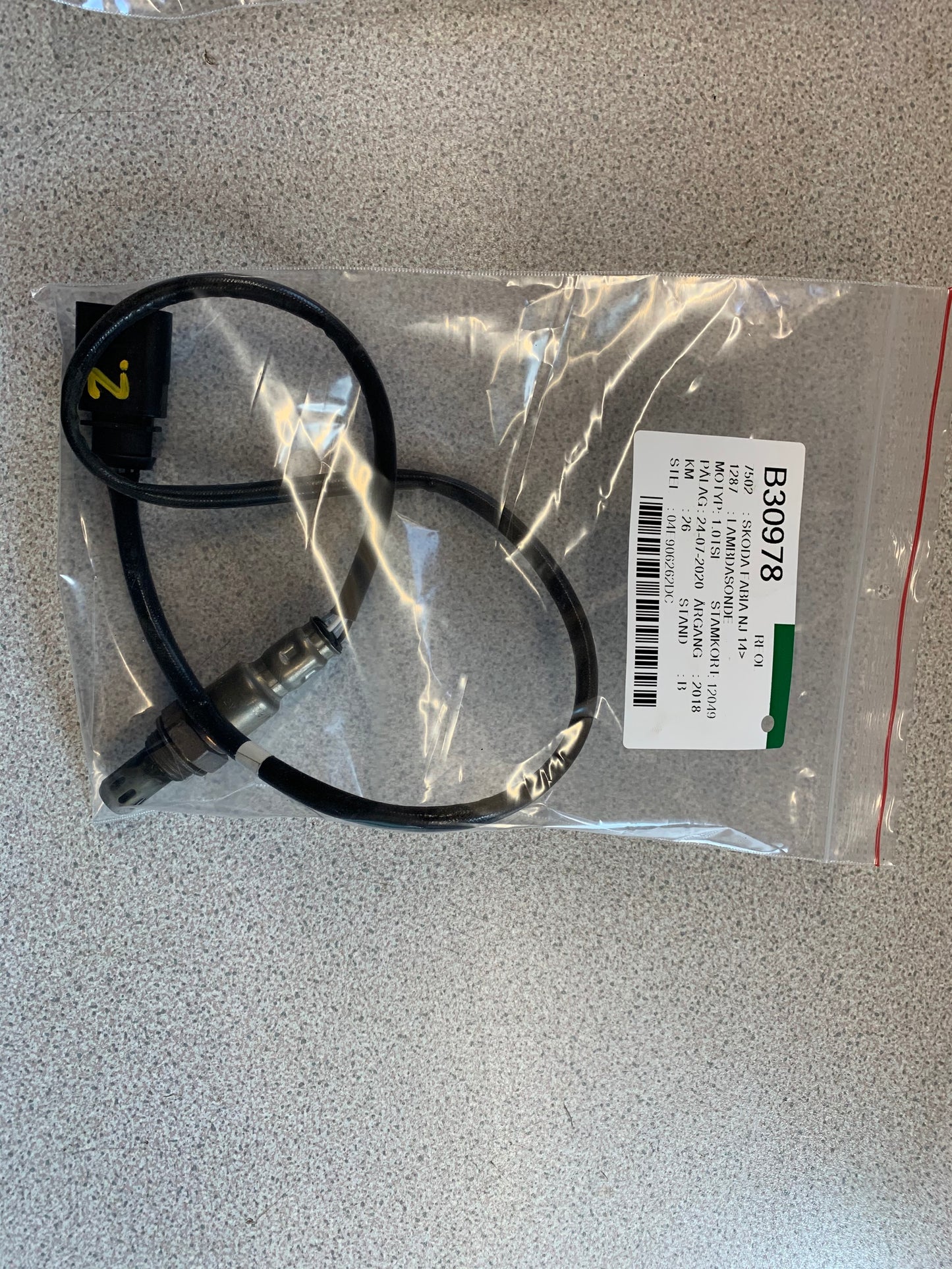 Skoda Fabia Lambda Sonde/Nox Sensor Med OEM Nr. 04E906262DC Fra Skoda Ophugger