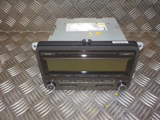 VW Polo 6R Radio M/Cd Med OEM Nr. 5M0035486 Fra VW Ophugger