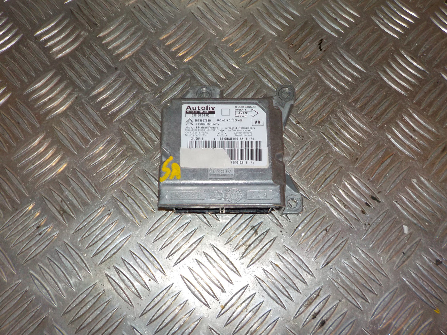 Citroen C3 II Airbag Elboks Med OEM Nr. 9673657880 Fra Citroen Ophugger