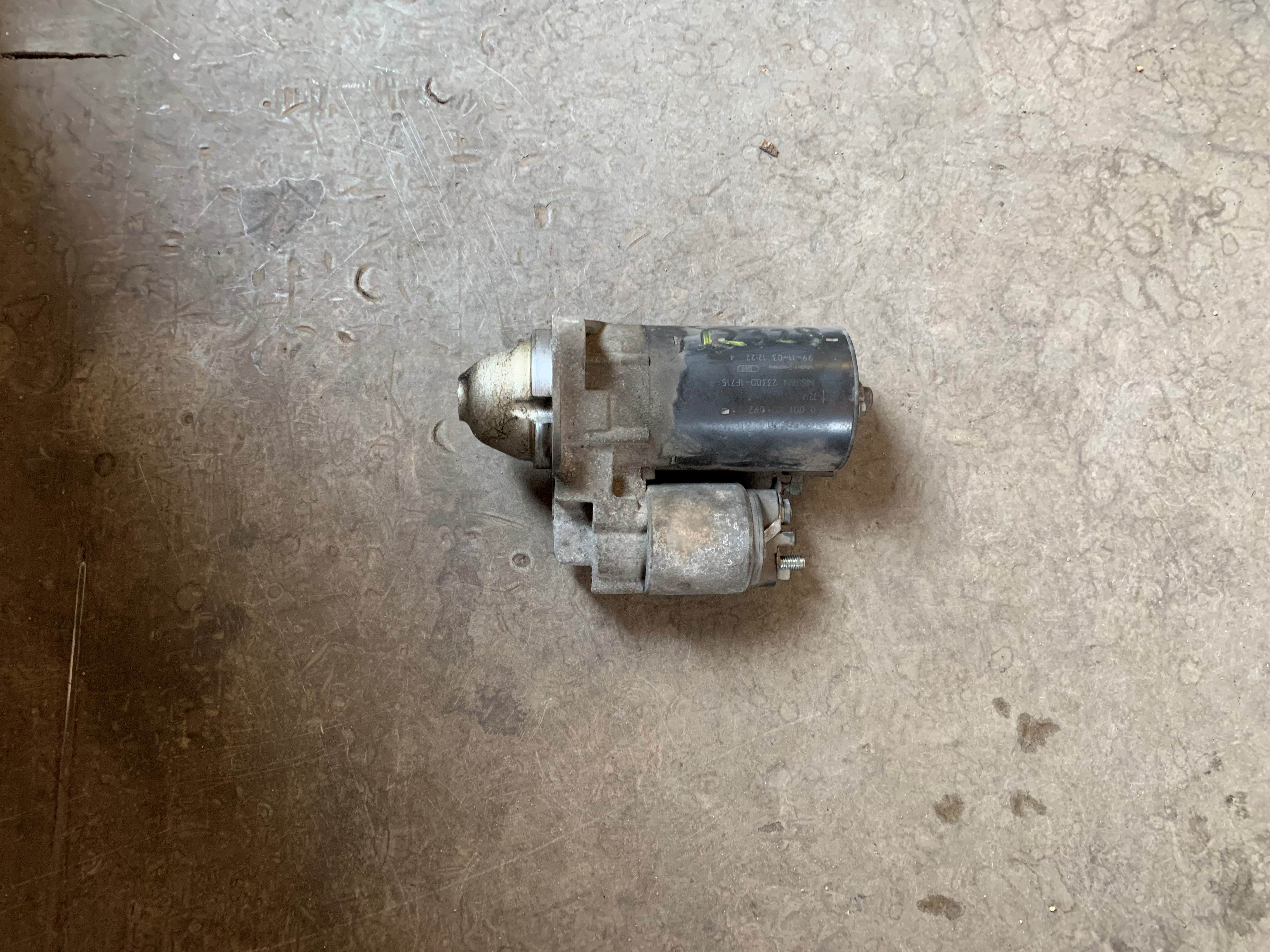 Nissan Micra K11 Starter Med OEM Nr. 0001107092 Fra Nissan Ophugger