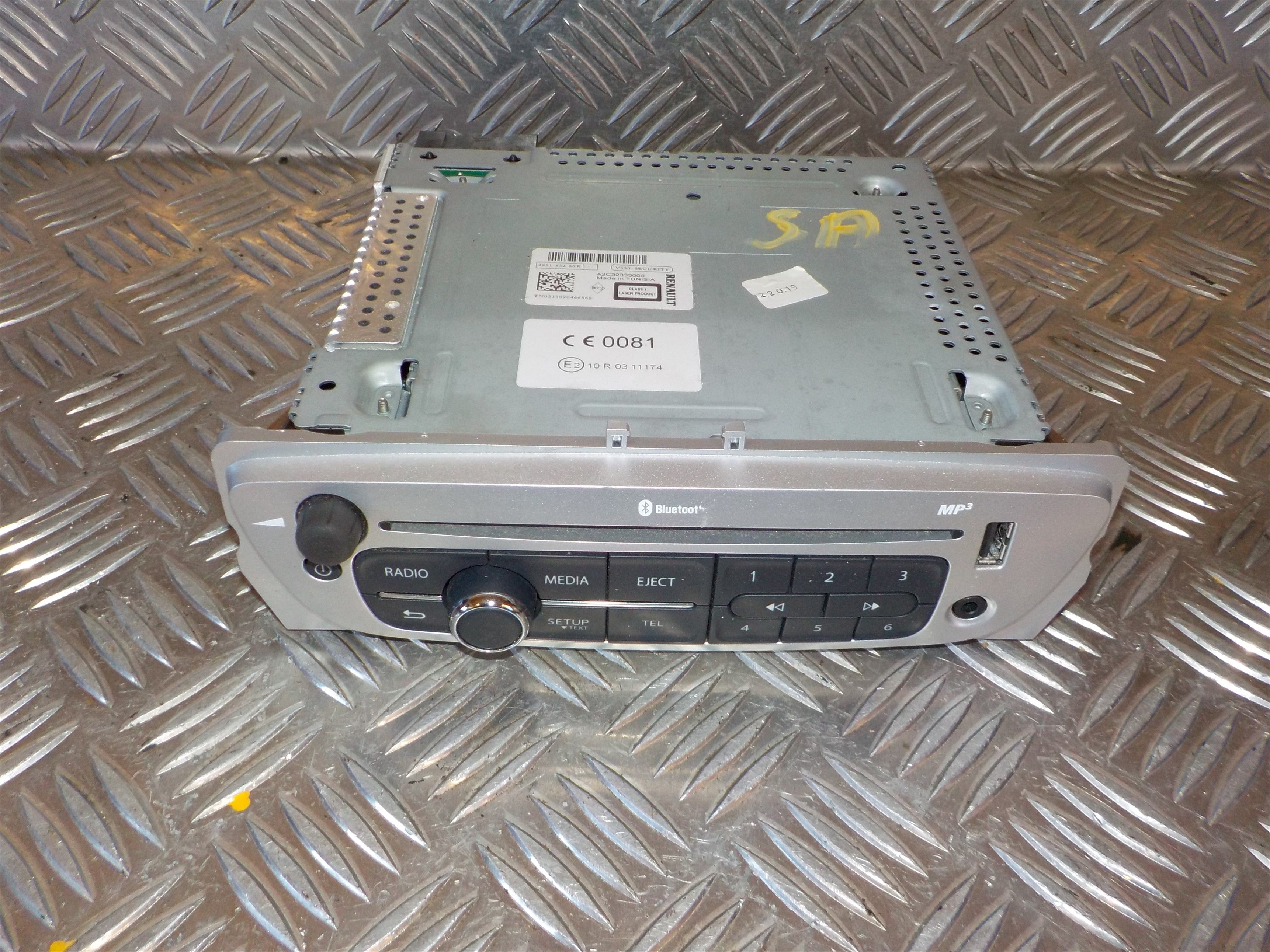 Renault Grand Scenic 3 Radio M/Cd Med OEM Nr. 281153266R Fra Renault Ophugger