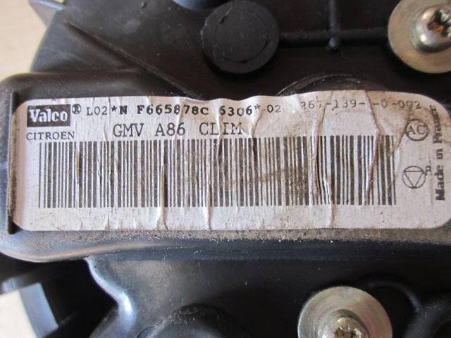 Citroen C3 Varmeblæser Med OEM Nr. Ophugger Fra Citroen Ophugger